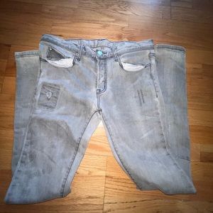 MNML Grey Mens Jeans